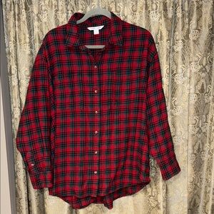Old Navy The Boyfriend Shirt 100% Cotton